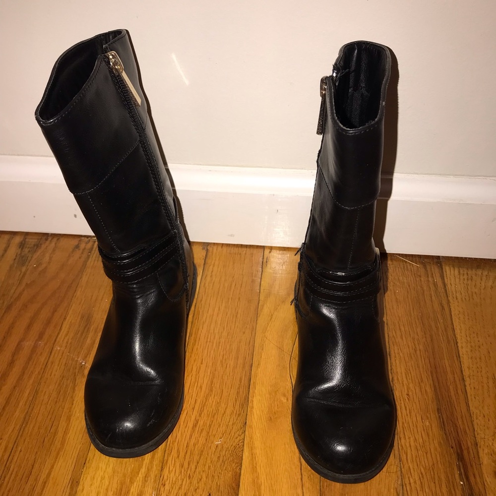 Michael Kors leather boots for little girls